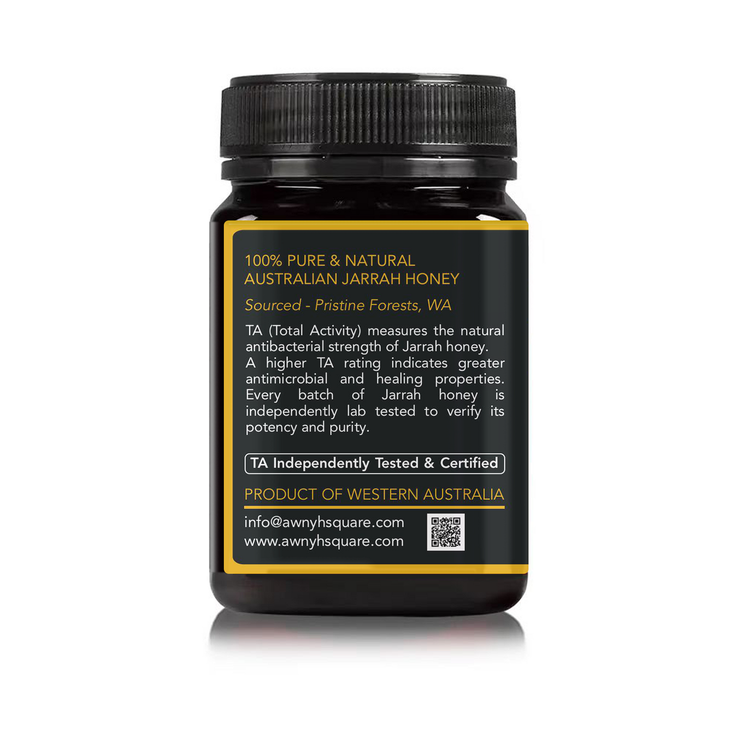 Awnyh Square – Premium Jarrah TA 50+ Honey | 500g